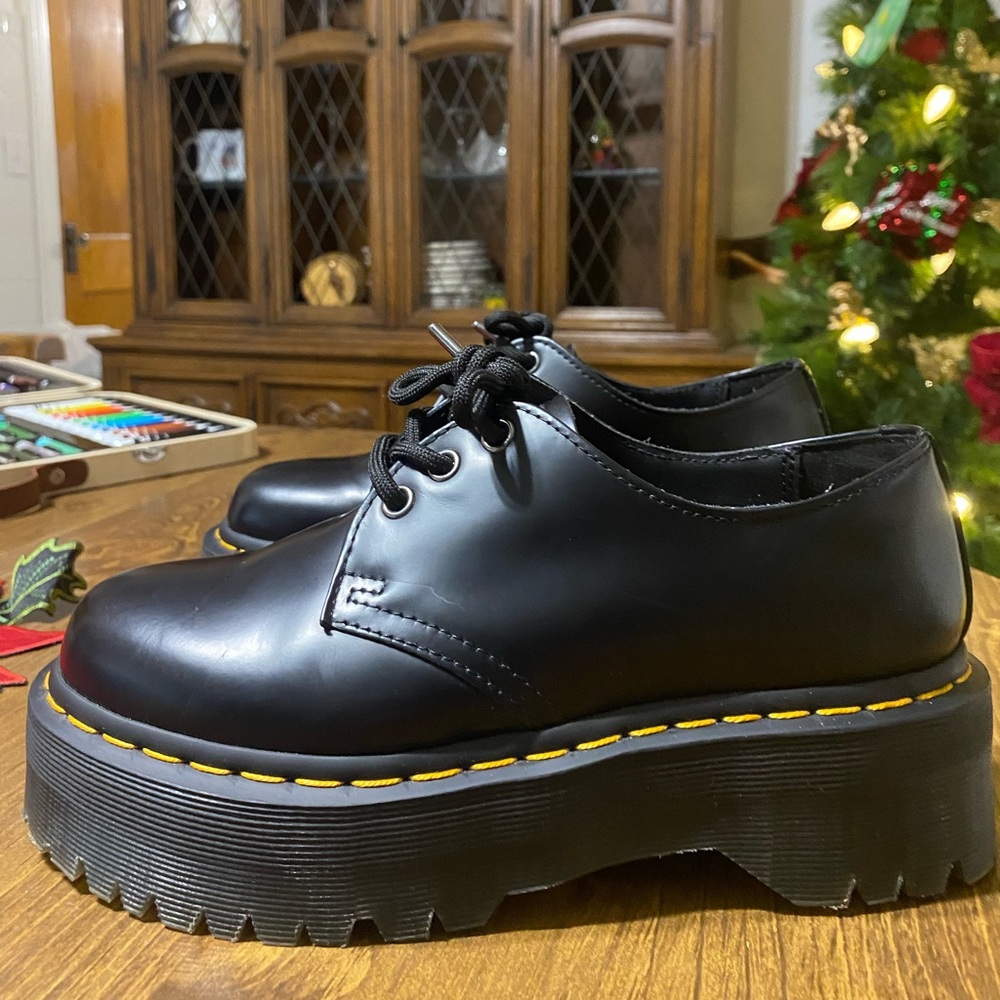 Dr. Martens 1461 Smooth Leather Platform Shoes